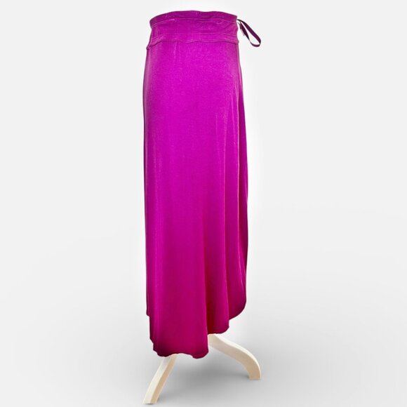 ATHLETA Beachcomber Midi Hi-Low Skirt Medium Cactus Flower Pink Athleisure - Picture 3 of 8